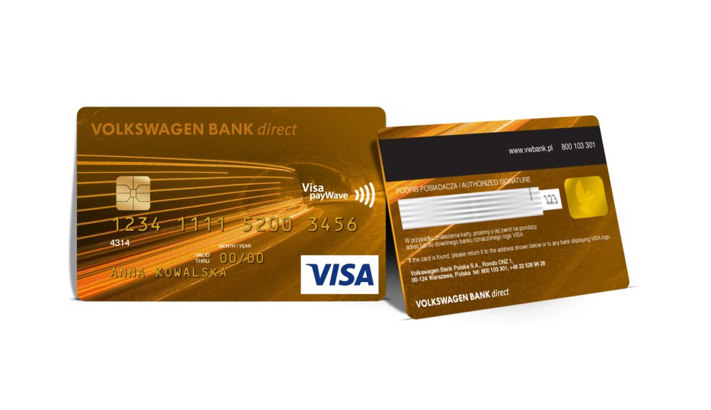 karty płatnicze Volkswagen Bank direct 2