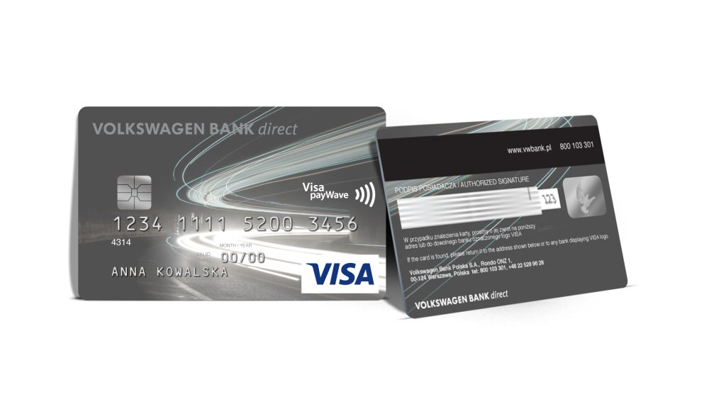karty płatnicze Volkswagen Bank direct 3